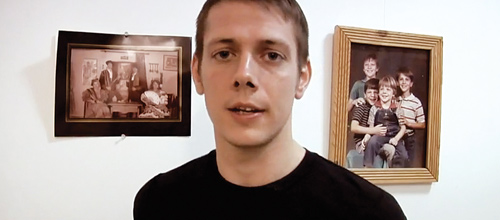 What a trip!: Nathan Manske, pictured here in his apartment in Driftwood, Texas, is now touring the United States. He is scheduled to hit Houston in November.