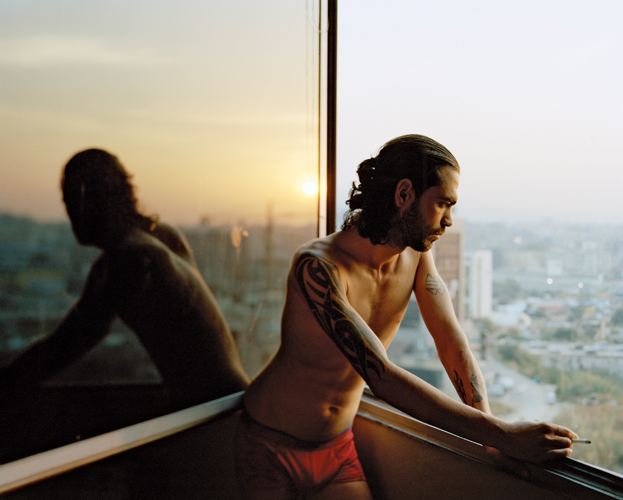 His Passing Cover explores masculinity and the passage into adulthood for Syrian men in Lebanon. George Awde’s exhibit can be seen at the O’Kane Gallery at University of Houston-Downtown.