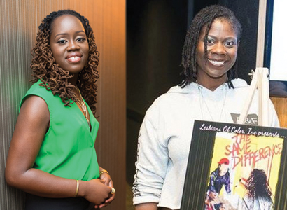 Joy Hawkins (l) and Kendra Walker