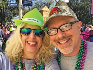 Broadhurst, shown with her husband, Trey, serves as co-lead for the 18,000-member Ally Program at Bank of America, which has become a model for other corporations.