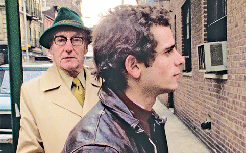 William S. Burroughs (far left) and Howard Brookner in Aaron Brookner’s Uncle Howard. (Pinball London)
