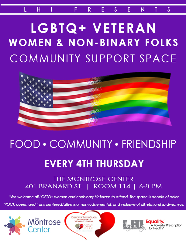 Lgbtq+ Veteran Women & Non-Binary Folks: Community Support Space