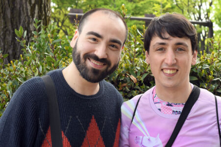 #4 We also met a gay couple from Spain who cut short their vacation in Hakone to head back to Tokyo as soon as they learned that Rainbow Pride was taking place. “We didn’t want to miss the chance to see it. This is our first day in Tokyo, as we were in Kyoto this week. The timing worked out perfectly!”