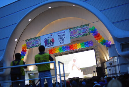 #9 The festival’s main stage had a non-stop lineup of musicians, live performances, and DJs. The headliner group m-flo created the first official Tokyo Rainbow Pride song, No Question, that was remixed by Mitsunori Ikeda. The mainstage lineup included Kiyotaka, Gaysha Gals, DoGaluuu, Lydia, Lyla Boops, and many more groups that provided the joyful soundtrack throughout the festival. We had a fabulous time wandering around the festival area, taking photographs and meeting people.