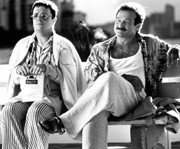 Nathan Lane (l) and Robin Williams in The Birdcage (1996). 