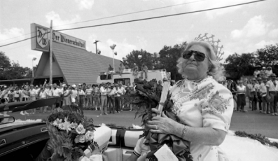 Thelma Hansel served as the first grand marshal of the Houston Pride in 1979. (Courtesy of Houston Metropolitan Research Centers)