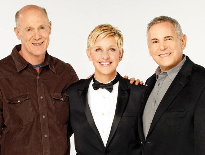 Out producers Neil Meron (l) and Craig Zadan (r) return to produce the 86th Academy Awards, with Ellen DeGeneres hosting for the second time (she last emceed in 2007). Photo by Andrew Eccles/ABC.