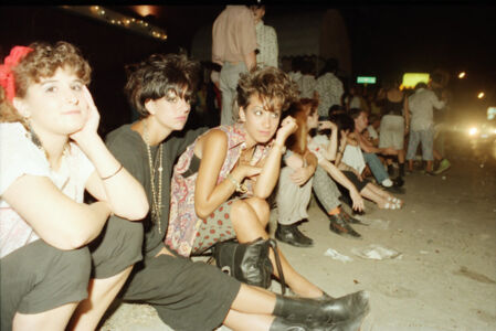 Youth outside of Numbers, mid '80s (photo by Ben DeSoto).